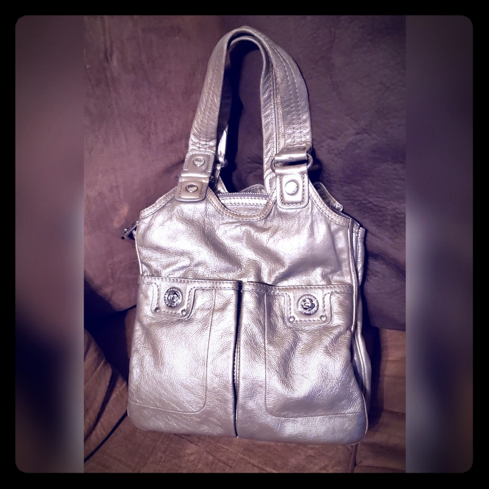 Gold leather Marc by Marc Jacobs shoulder bag